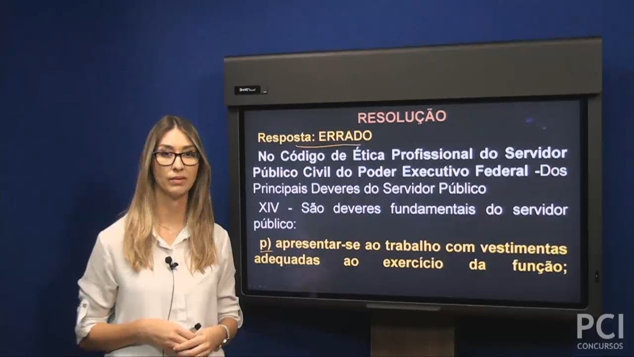 Questão comentada - 28 - Ética na Administração - Vestimentas Adequadas