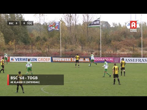 Samenvatting BSC '68 - TOGB (zaterdag 30 oktober)