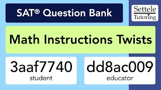 Download the video "Math Instructions Twists 3 (SAT Question Bank 3aaf7740/dd8ac009)"