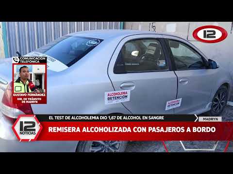 PUERTO MADRYN | REMISERA ALCOHOLIZADA CON PASAJEROS A BORDO