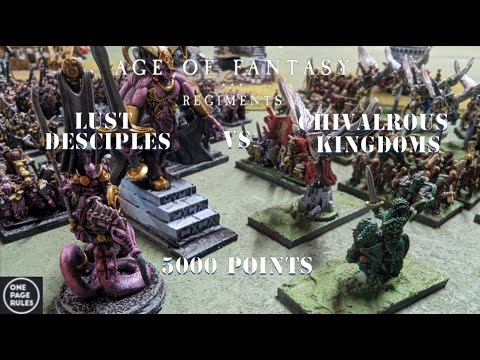 Age of Fantasy Regiments: Chivalrous Kingdoms vs Lust Disciples