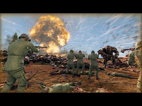 80.000 American Soldiers & Nuclear Bomb vs 10.000 Trolls & 600.000 Orcs | UEBS 2