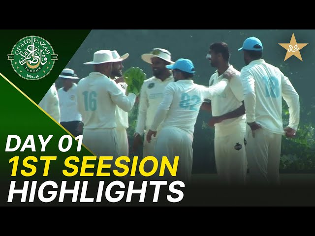 1st Session Highlights | Abbottabad vs Sialkot | Day 1 | Quaid-e-Azam Trophy 2025-26 | PCB | M2P1K