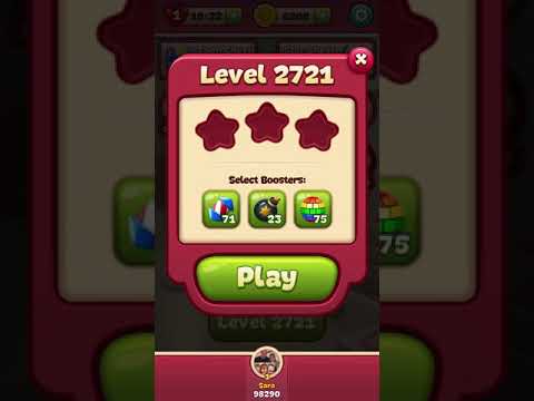 Toon Blast Level 2721 - No Bonuses