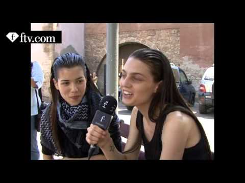 One Day in Barcelona with models Sheila Marquez & Marina Per
