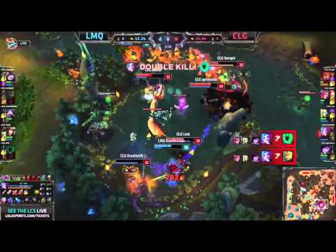 CLG Link vs LMQ Vasilii Dragon Fight | LoL Highlights | CLG vs LMQ NA LCS W5 D1
