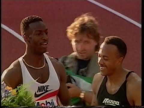 Michael Johnson & Frankie Fredericks  - DN Galan Stockholm GP 1993.