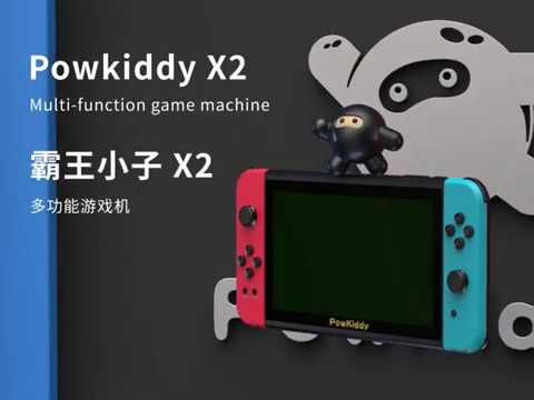 New POWKIDDY X2 7IPS screen Handheld Game Console, with 11 Emulators & 2500 Games