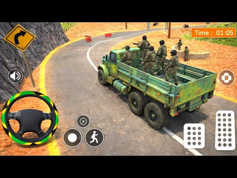 Army Cargo Truck Driving Game 🚛 | Military Transport Mission Gameplay | Offroad Simulator