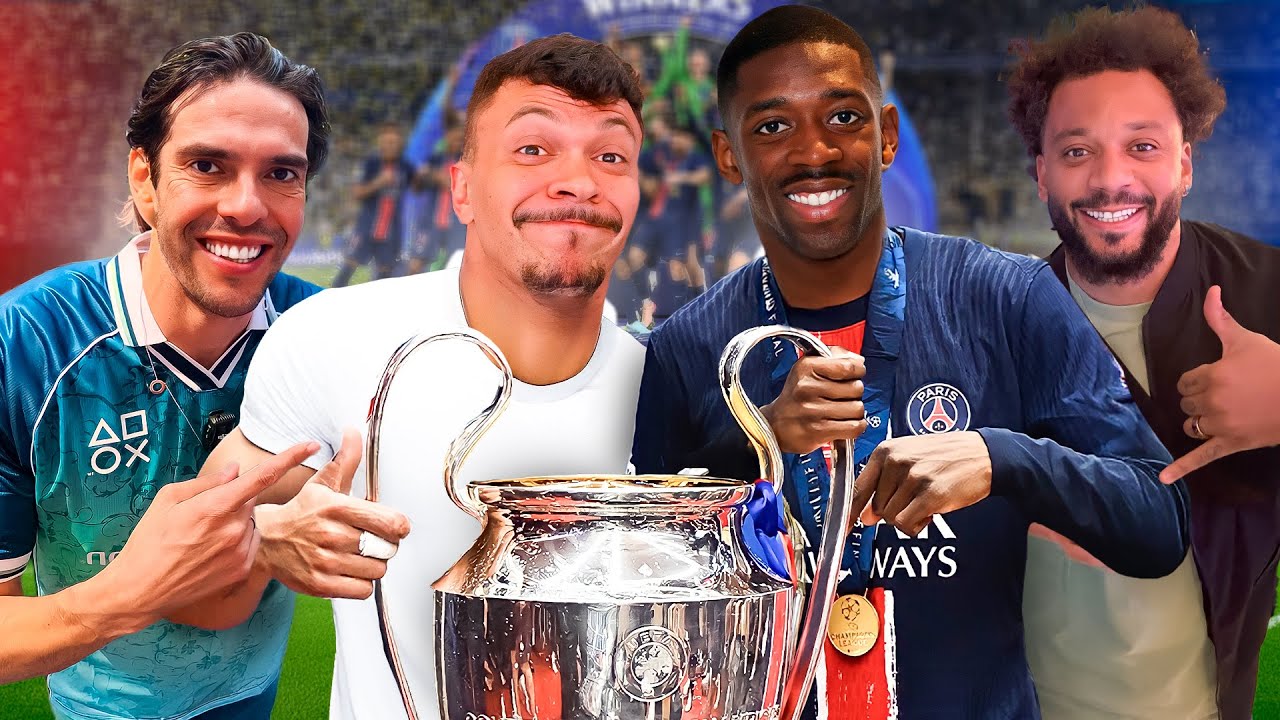 FUI NA MAIOR FINAL DAS CHAMPIONS!!! JOGUEI COM MARCELO E KAKÁ 🤯🤯⚽️