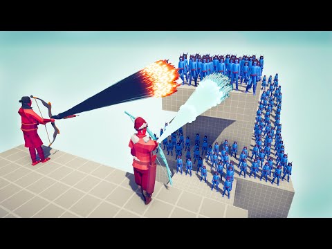 GODS DUO vs 100x ARMIES - Totally Accurate Battle Simulator TABS