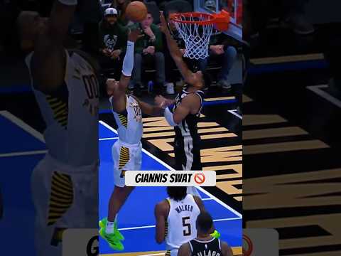 Giannis Takes Over: Monster Block and Fast-Break Dunk!