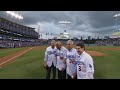 WS2017 Gm7: Koufax, Newcombe throw out first pitch