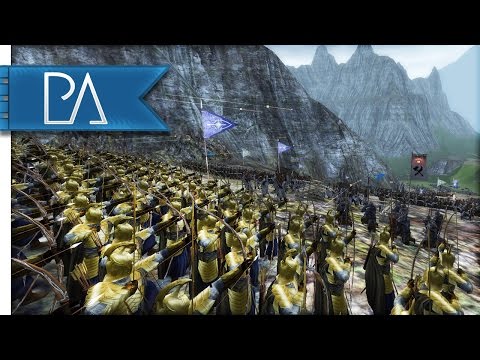 AMAZING ELVEN LAST STAND - Third Age Total War Gameplay