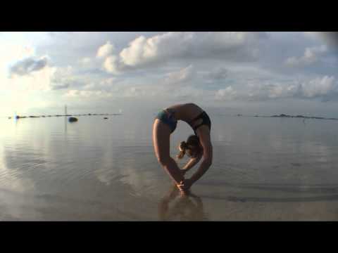 Beach Yoga in Koh Samui: Deep Backbend, Grabbing the Ankles