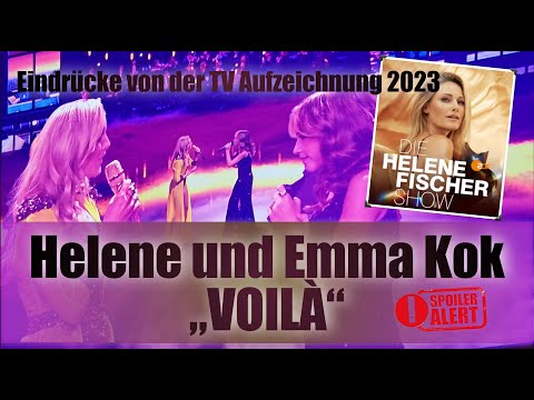 Helene und Emma Kok - VOILÀ - Die Helene Fischer Show 2023 - Eindrücke von der TV-Aufzeichnung