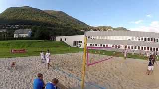 preview picture of video 'NM i footvolley på Nordfjordeid Finale Tredje Sett'