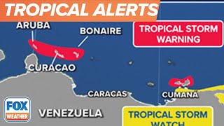 Tropical Storm Warnings Now In Effect For Aruba, Bonaire And Curacao