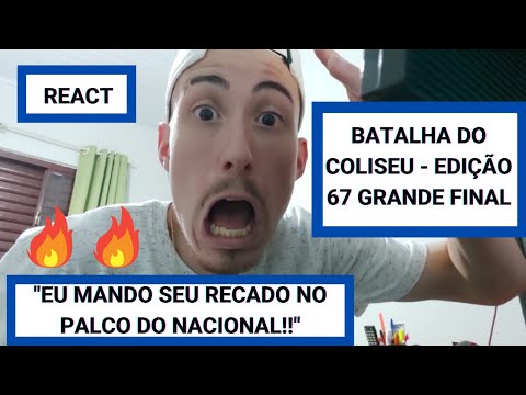 MT X FAMPA - GRANDE FINAL - BATALHA DO COLISEU - EDIÇÃO 67 (REACT) (TEVE FATALITY)