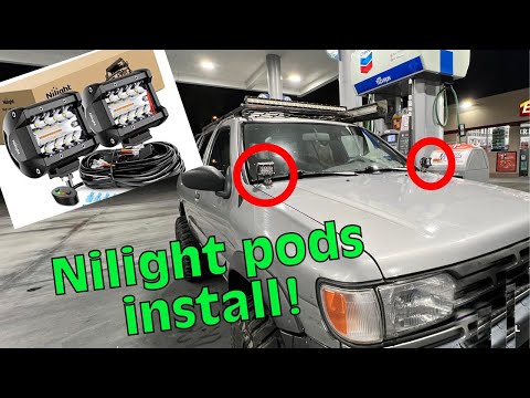 Installing the Nilight 2PCS 4Inch 60W LED Pods on my R50 Pathfinder