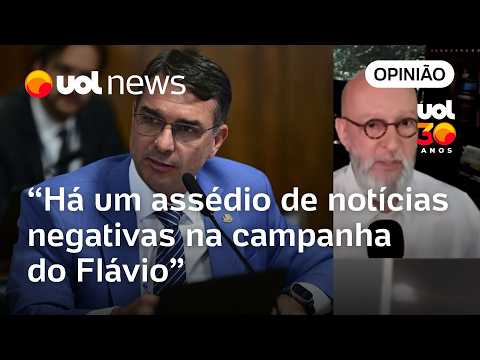 Flávio Bolsonaro está acorrentado a uma agenda negativa e isso se reflete nas pesquisas, diz Josias