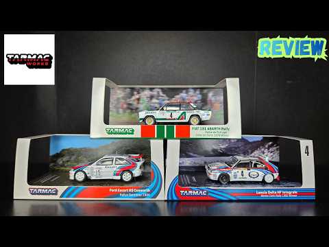 Feature Image thumbnail for the video blog Tarmac Works Rally!  Fiat 131 Abarth - Lancia Delta HF Integrale - Ford Escort RS Cosworth - REVIEW by  booster_diecast