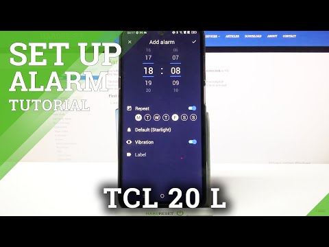 How to Add an Alarm Clock in TCL 20 L - Access Clock Settings