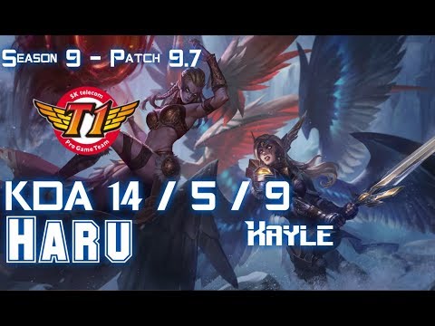 SKT T1 Haru KAYLE vs SYLAS Top - Patch 9.7 KR Ranked