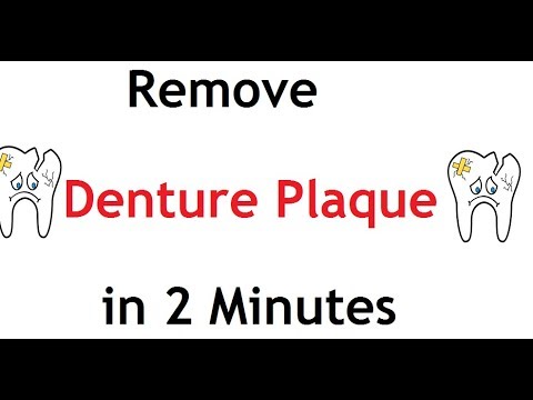 Remove Denture Plaque in 2 Minutes