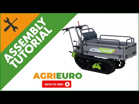 MCH M500-GX Tracked Power Barrow - Extendable dumper - 500 Kg loading capacity - Assembly tutorial