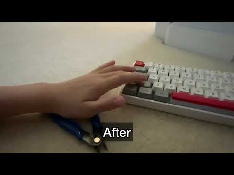 Before AND After Holee mod SK61 Left Shift #Shorts