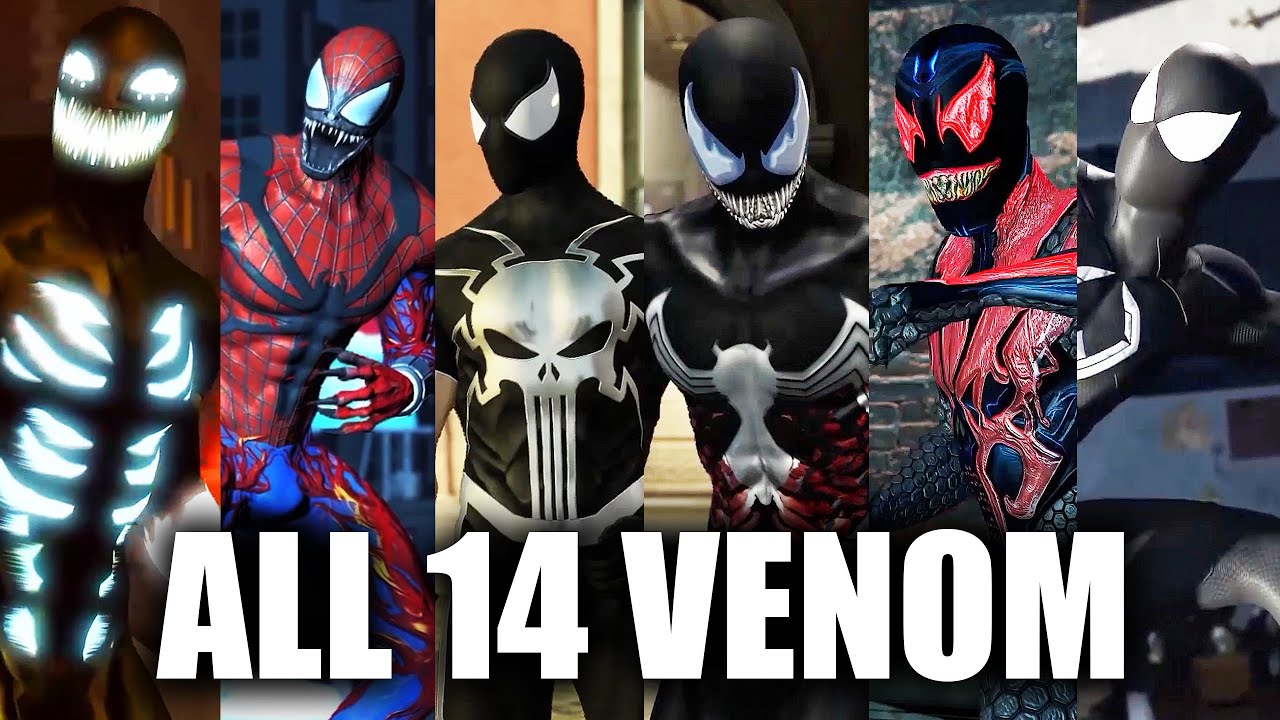 All 14 VENOM & CARNAGE Suits & Costumes (Every Suit and Forms) VENOM