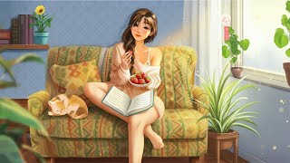 Lazy Afternoon Vibes 🌿 📖 Warm Lofi Beats for Reading, Relax & Healing Time