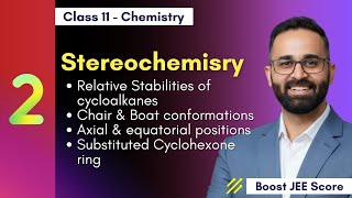 Relative Stabilities of cycloalkanes, Chair & Boat conformations of Cyclohexane