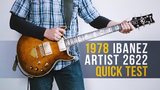 Video thumbnail for 1978 Ibanez Artist 2622 | Quick test by bajjjan records