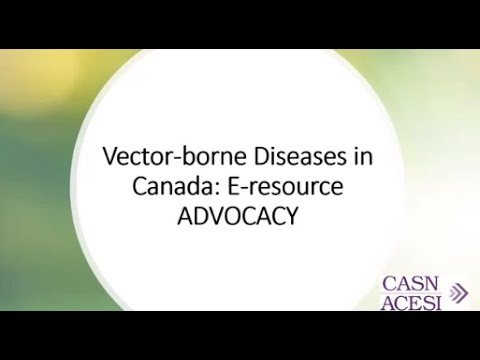 Vector-borne Diseases in Canada: E-resource ADVOCACY