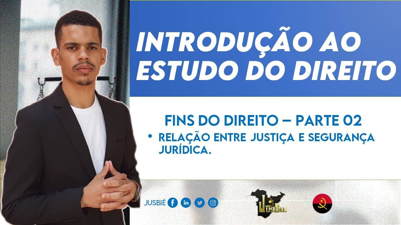 Fins do Direito, Relação entre Justiça e Seg. Jurídica| Introdução ao Estudo do Direito - Aula 3