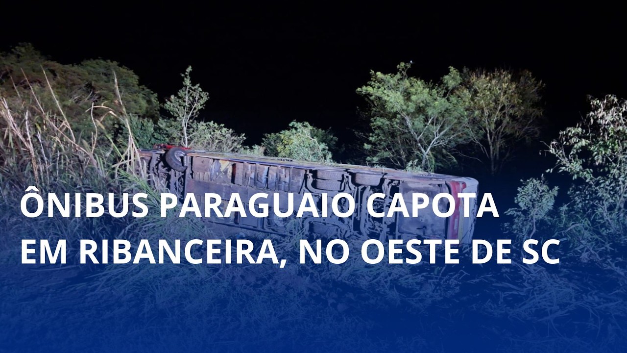 Acidente com ônibus paraguaio em SC
