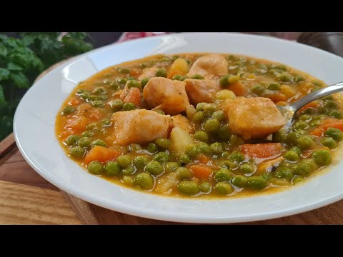 Ručak na kašiku, grašak sa piletinom