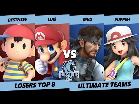 Frostbite 2020 SSBU Losers Top 8 - BestNess & Lui$ Vs. MVD & Puppeh Ultimate Teams - SSBU