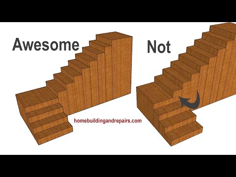 Use This Stair Builder Trick To Layout Steps And Landing On Floor - Double Checking Tread Location