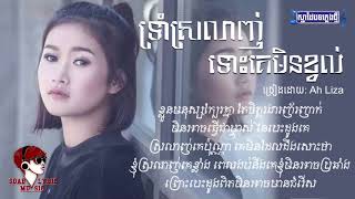 ទ្រាំស្រលាញ់ទោះគេមិនខ្វល់   ច្រៀងដោយ  Ah Liza  LYRIC AUDIO
