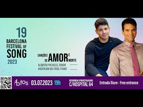 Alberto Pacheco at Barcelona Festival of Song 2023