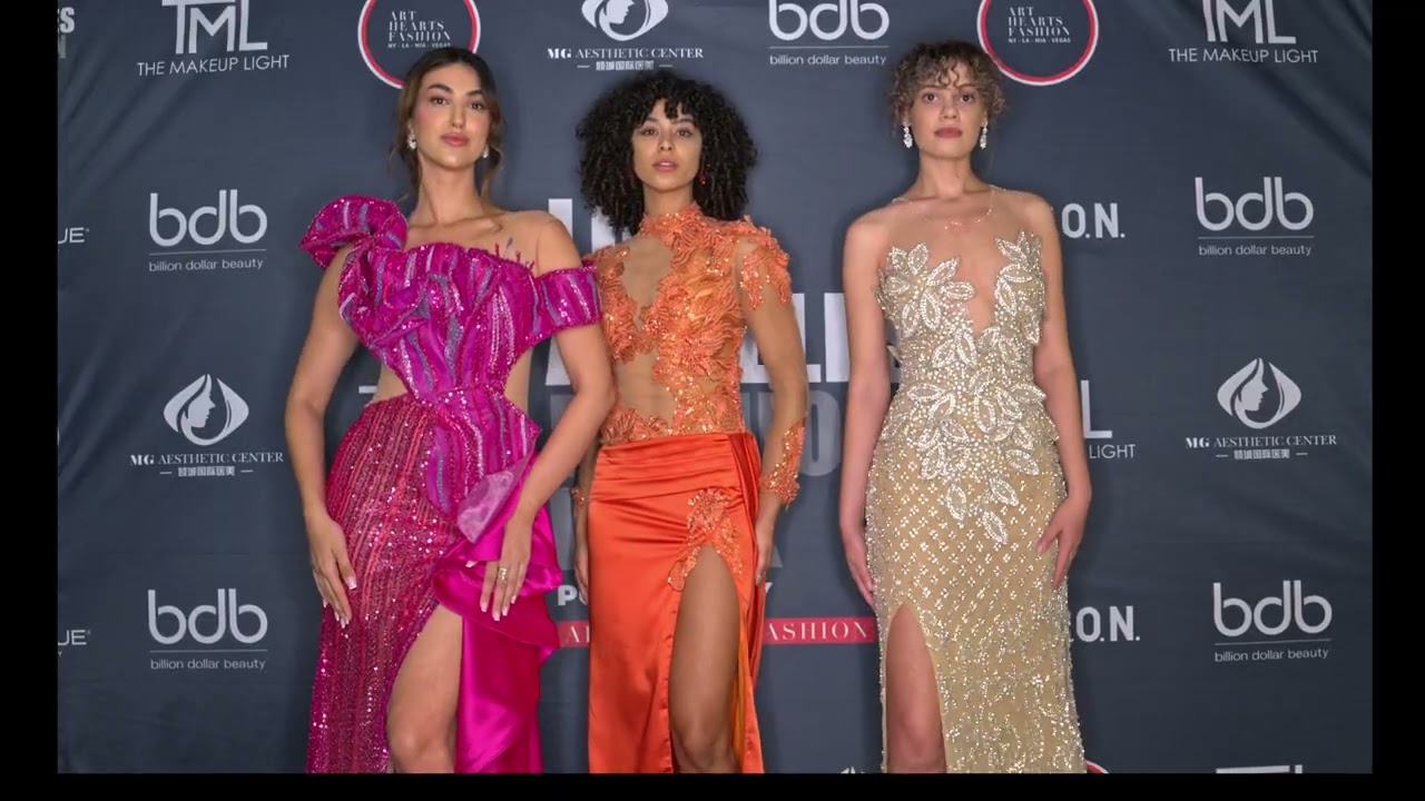 Models Shiah Kaikane and Nina walk for Glaudi at @artheartsfashion NYFW