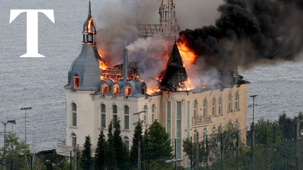 Cztery osoby zginęły, a 32 zostały ranne w rosyjskim ataku rakietowym na to, co Ukraińcy nazywają „zamkiem Harry’ego Pottera”. Film przedstawia rezydencję Kiwałowa