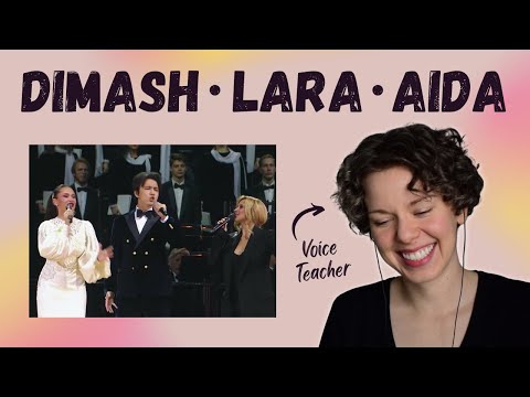 Voice Teacher Reacts to DIMASH, LARA FABIAN, AIDA GARIFULLINA - Ti amo cosi
