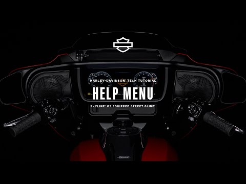 How to Access the Help Menu Using Skyline OS | 2024 Harley-Davidson Street Glide