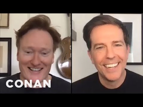 Ed Helms Is In A Group Text With His Co-Stars From "The Office" | CONAN on TBS