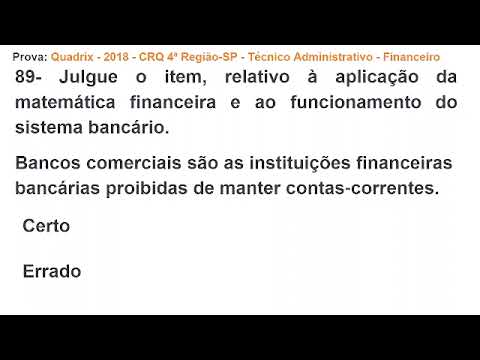 903- MATEMÁTICA FINANCEIRA Prova: Quadrix - 2018 - CRQ 4ª Região-SP - Técnico Administrativo