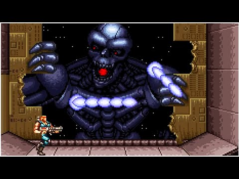 Contra Spirits - All Bosses (Snes)